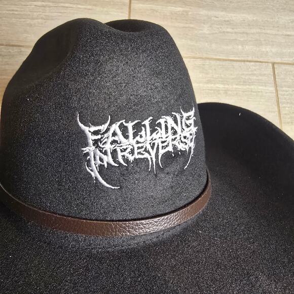 Falling in Reverse SIGNED Ronnie Radke Auto’d Cowboy Hat Official Merch Rare - Picture 6 of 6